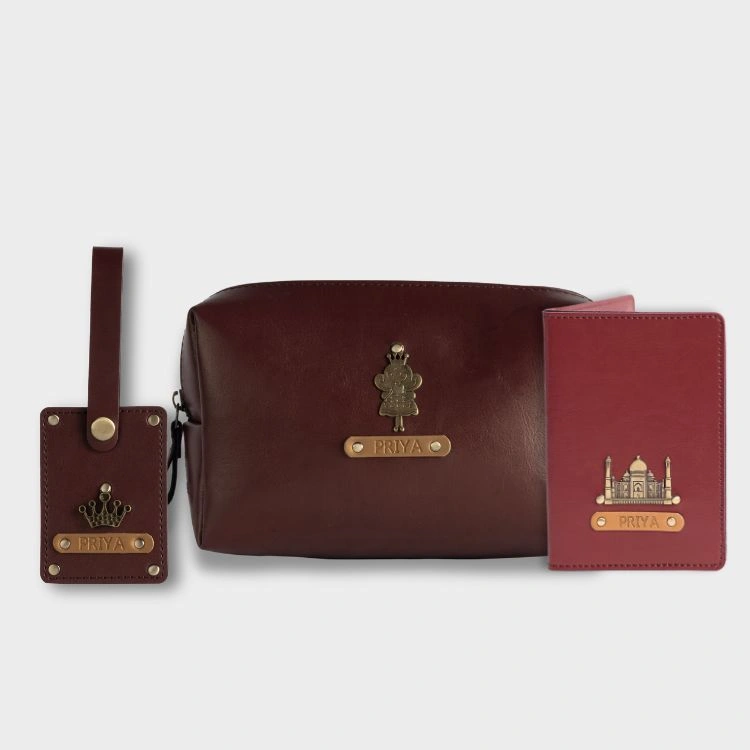 Personalized Passport Cover, Travel Pouch and Luggage Tag